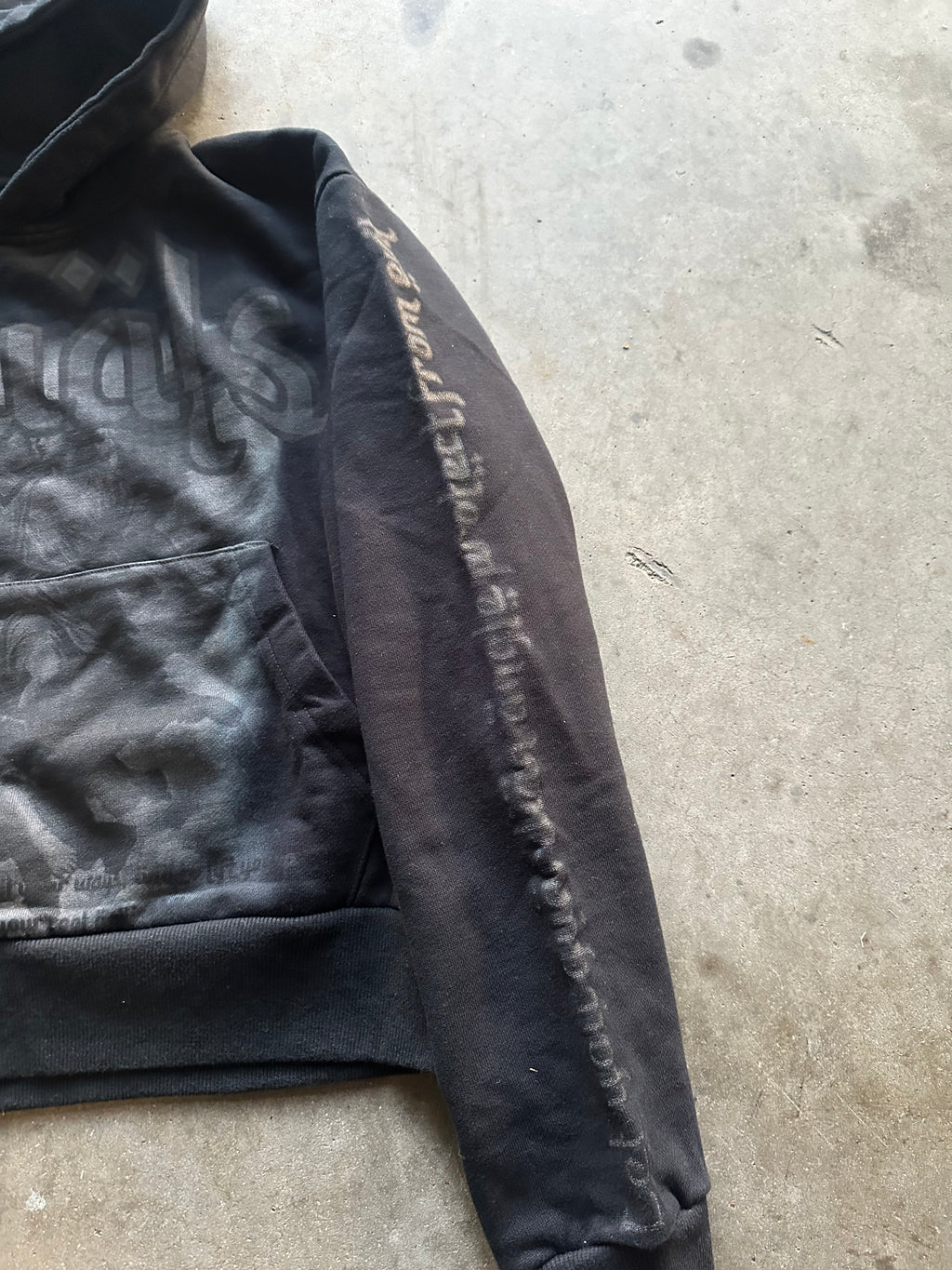 “Guardian angel” black hoodie