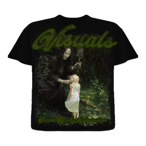 Visuals black and green shirt