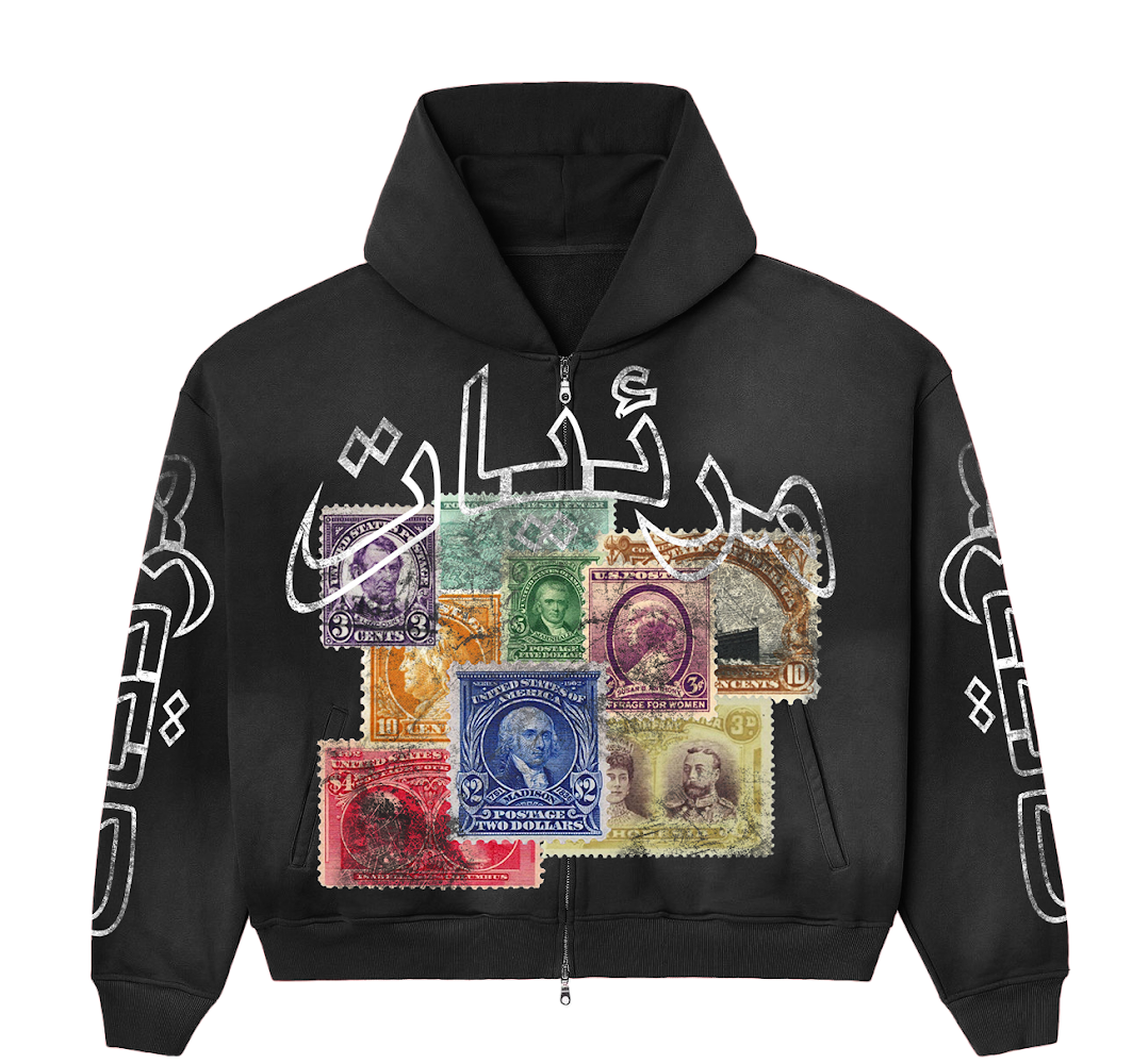 STAMPED BLACK HOODIE