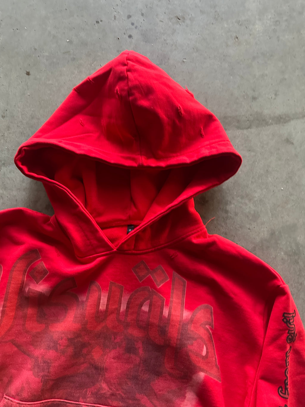 “Guardian angel” red hoodie