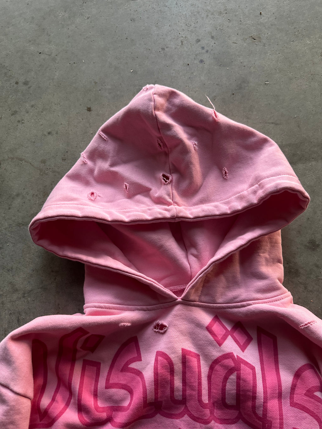 “Guardian angel” pink hoodie