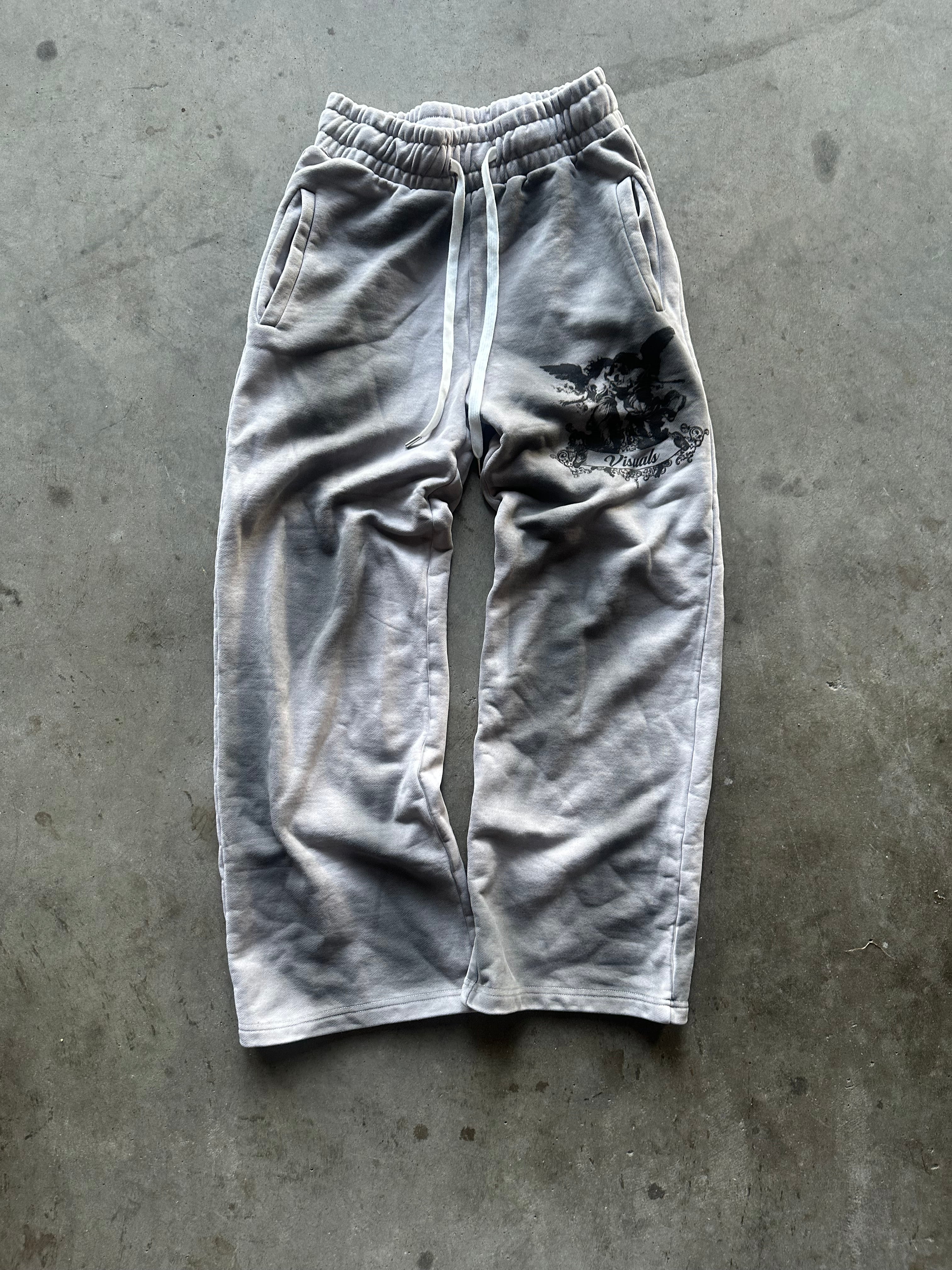 Grey grunge pants