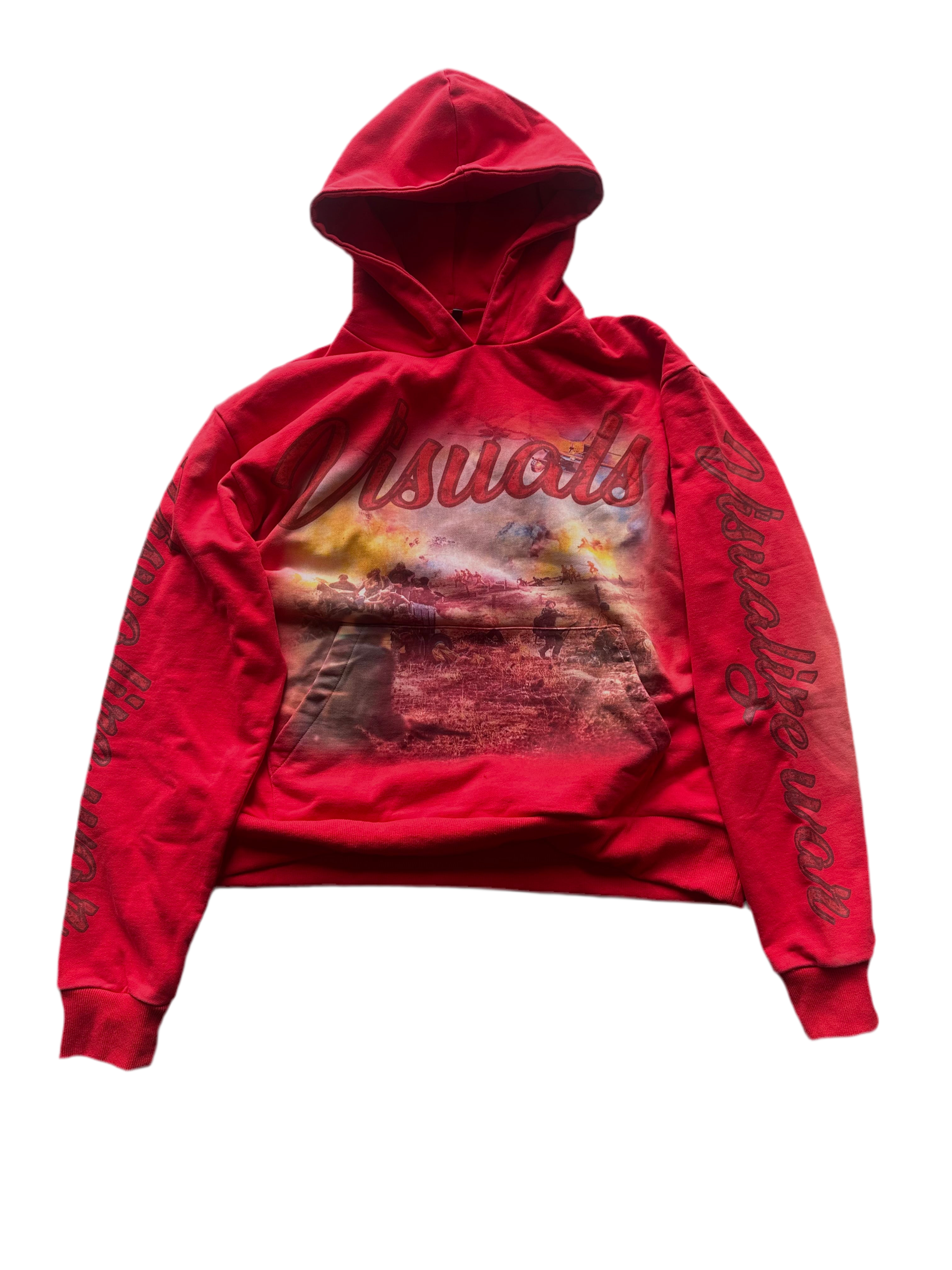 War on earth RED HOODIE