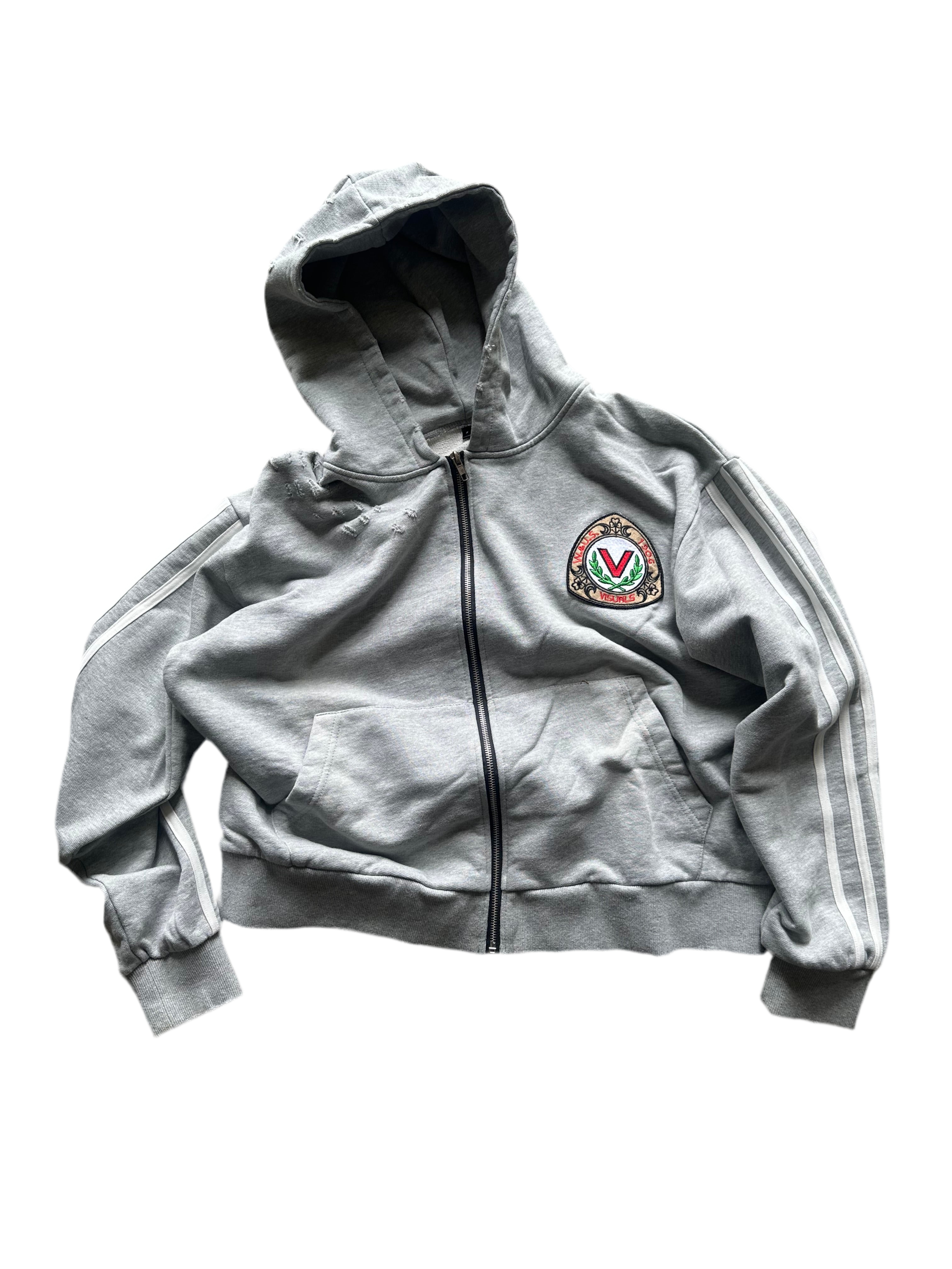 Gray VISUAL UNIVERSITY ZIP UP