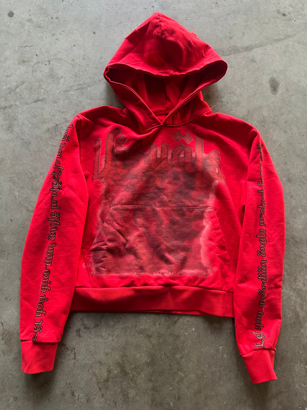 “Guardian angel” red hoodie