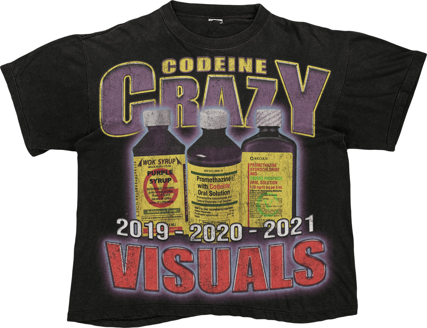 BLACK CODEINE CRAZY TEE