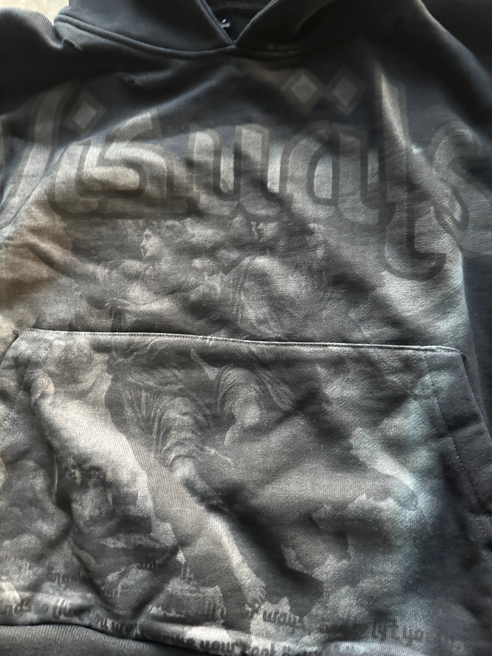 “Guardian angel” black hoodie