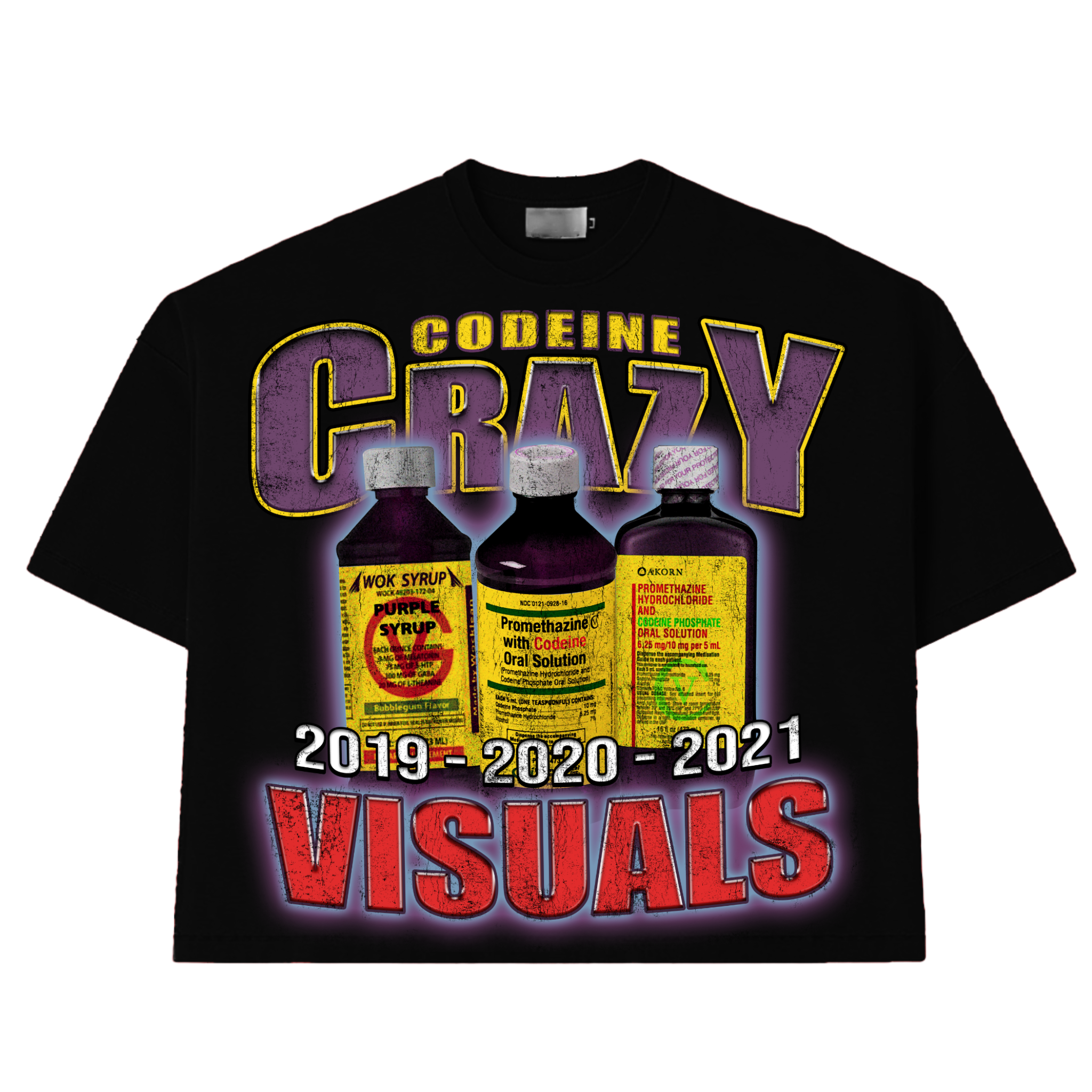 BLACK CODEINE CRAZY TEE