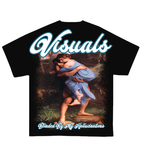 Black and blue T shirt