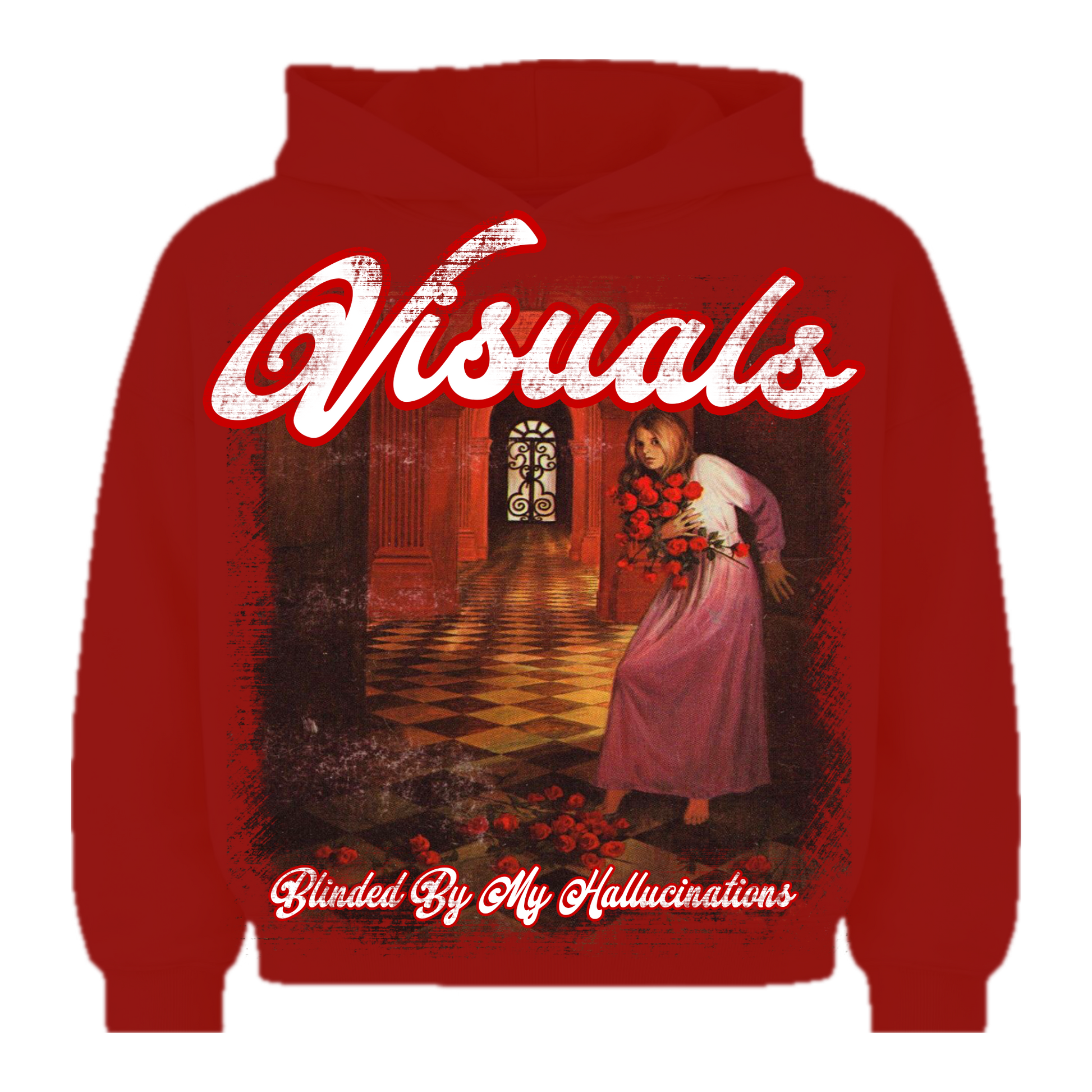 Fallen roses red hoodie