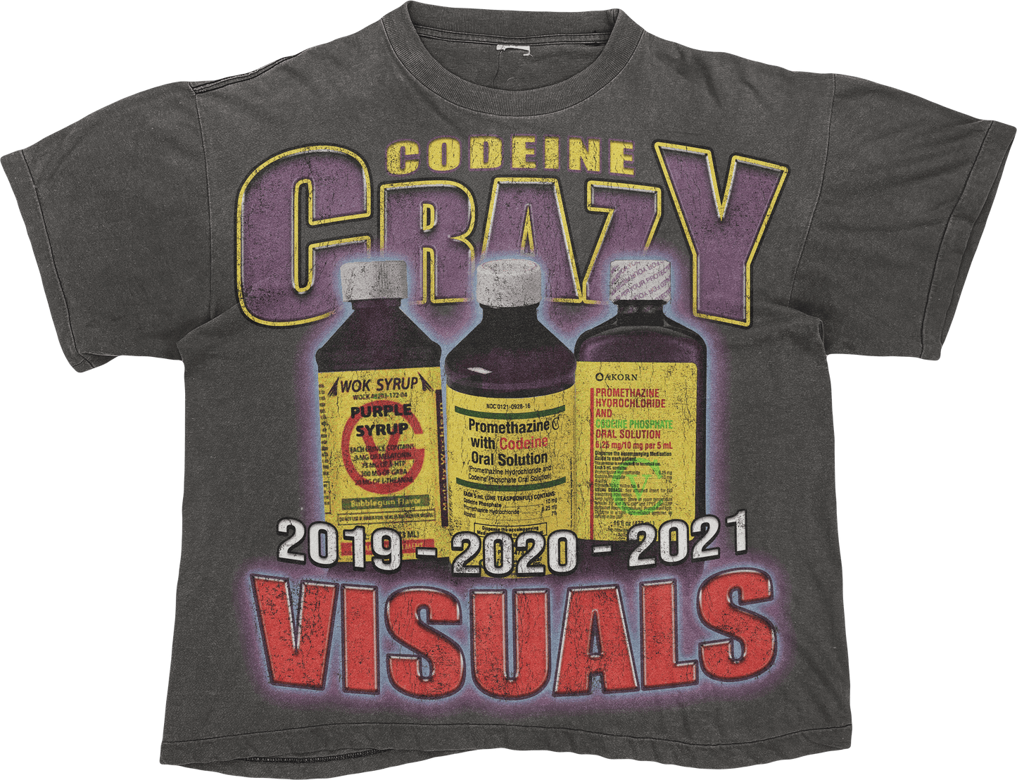 GRAY CODEINE CRAZY TEE