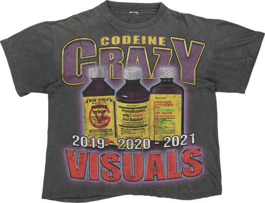 GRAY CODEINE CRAZY TEE