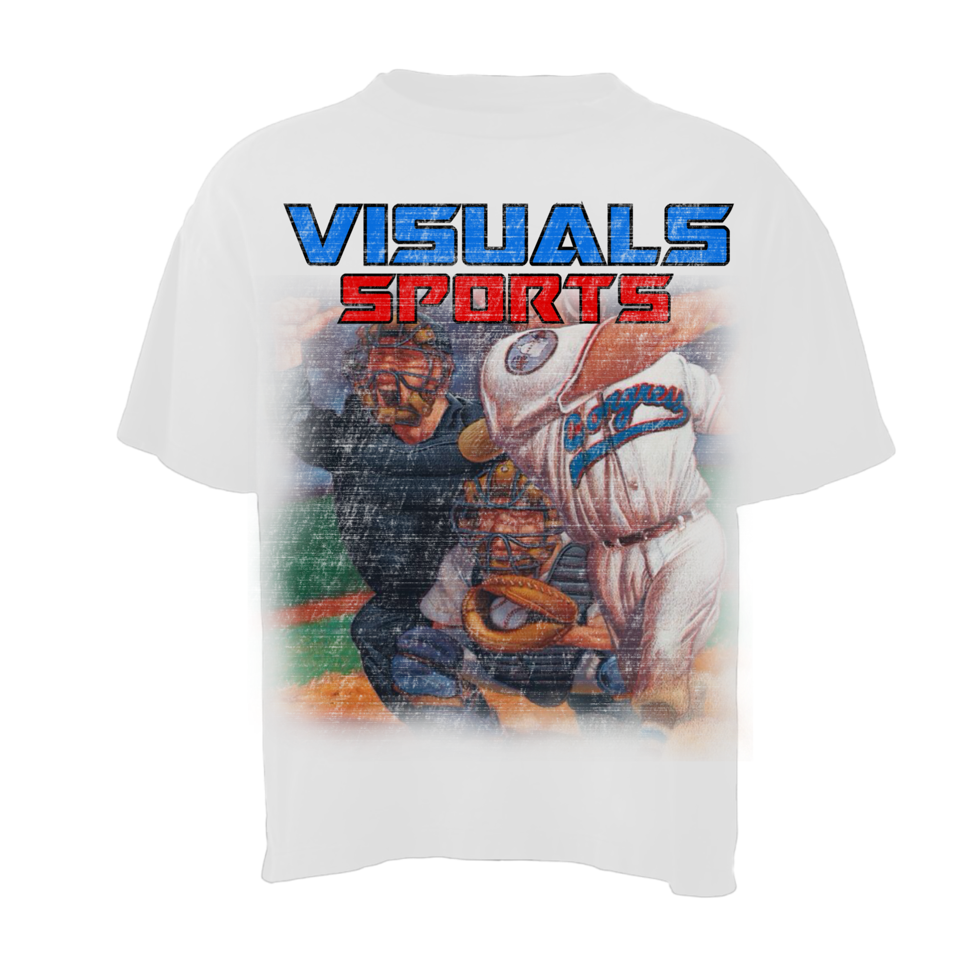 Visuals sports white shirt
