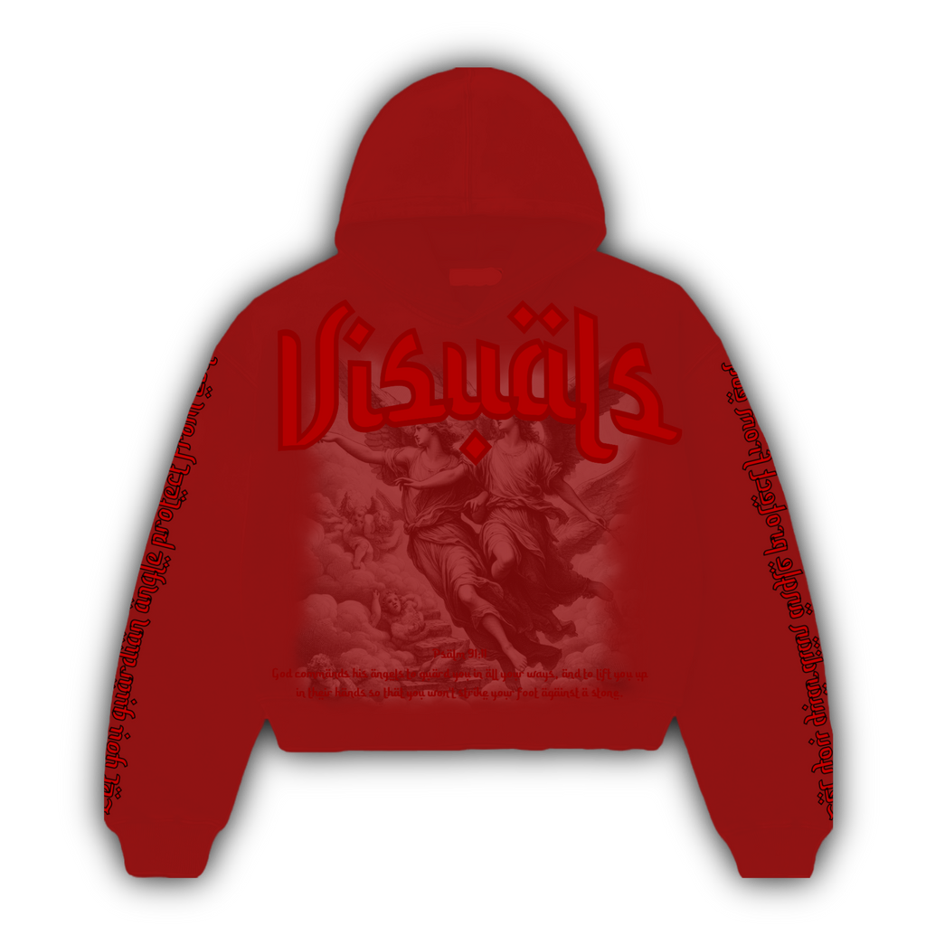 “Guardian angel” red hoodie