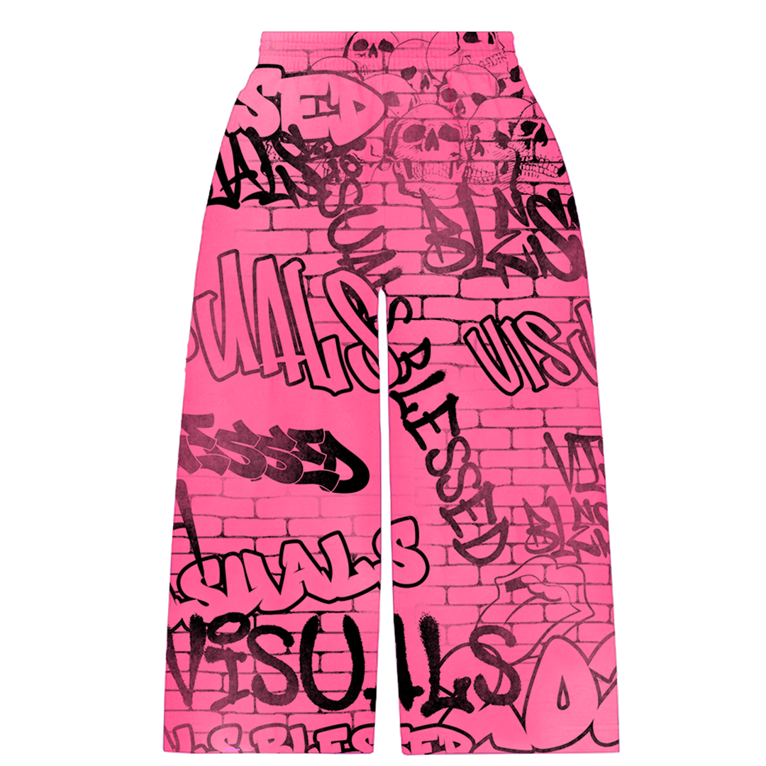 PINK GRAFFITI PANTS