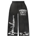 BLACK WAR DESTRESSED HEAVY WEIGHT PANTS