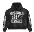 Black ARMY DISTRESSED HOODIE