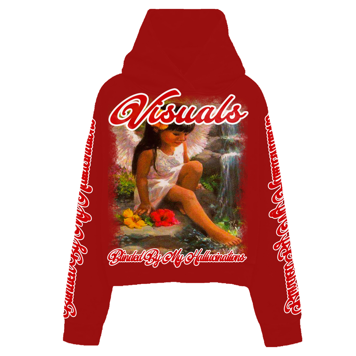 red peace hoodie